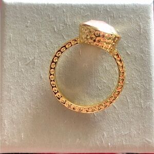 Ring * Rose Quartz * Gold Plated 18K * SBJR110